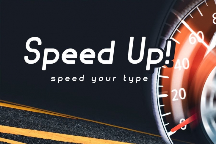 Speed Up - Sans serif font Font Download