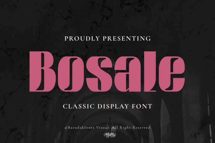 Bosale - Serif Bold Displat Font Font Download