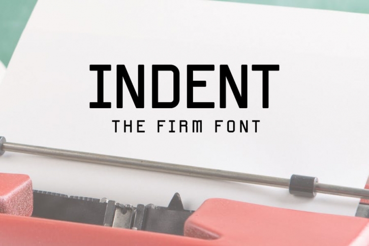 Indent - Formal font Font Download