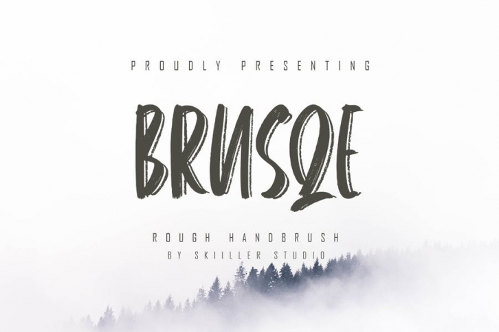 Brusqe - Rough Handbrush Font Download
