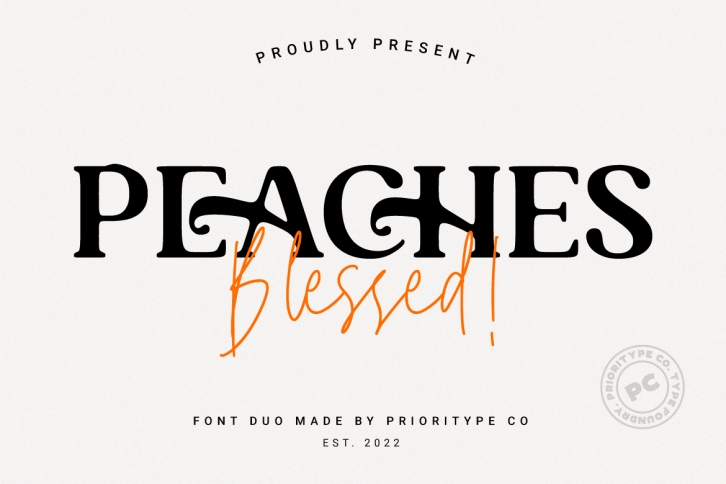 Peaches Blessed Font Download
