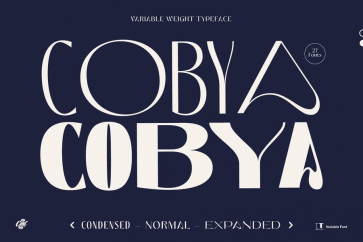 Cobya - Modern Variable Font Font Download