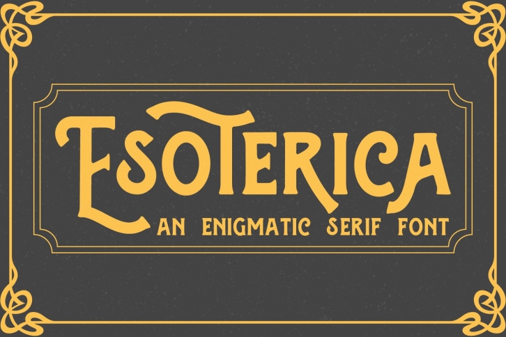 Esoterica -an enigmatic Serif Font Download