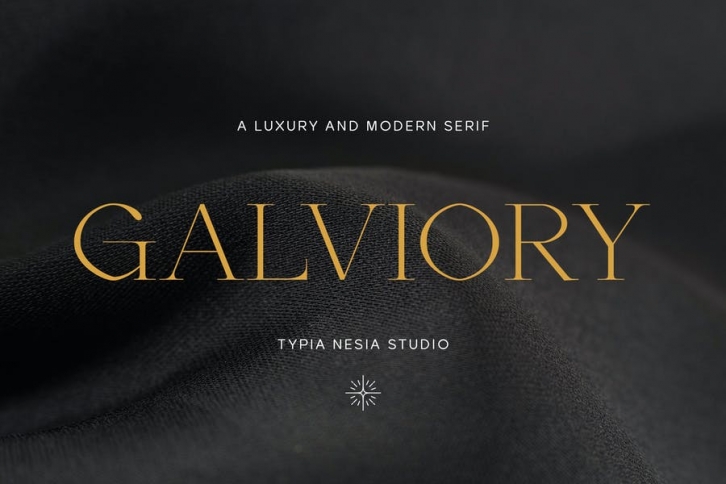 Galviory - Luxury Modern Expressive Serif Font Download