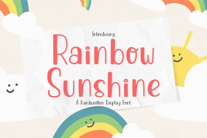 Rainbow Sunshine Font Download