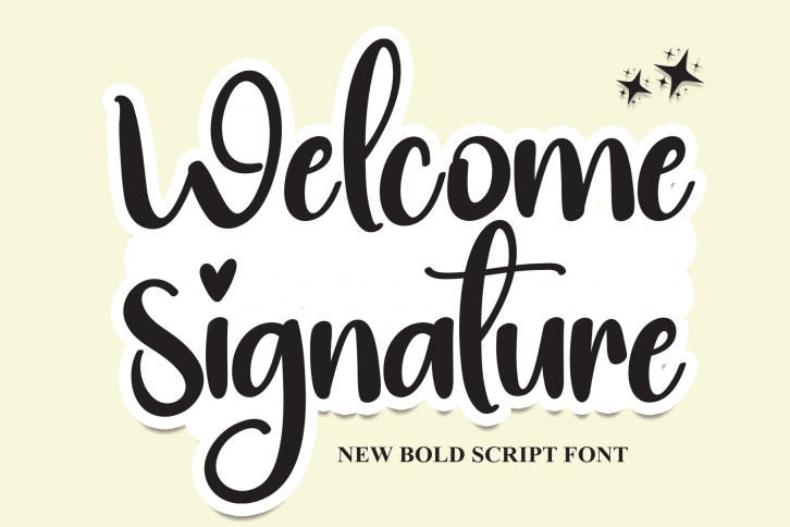 Welcome Signature Font Download