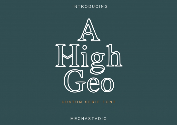 A High Geo Font Download