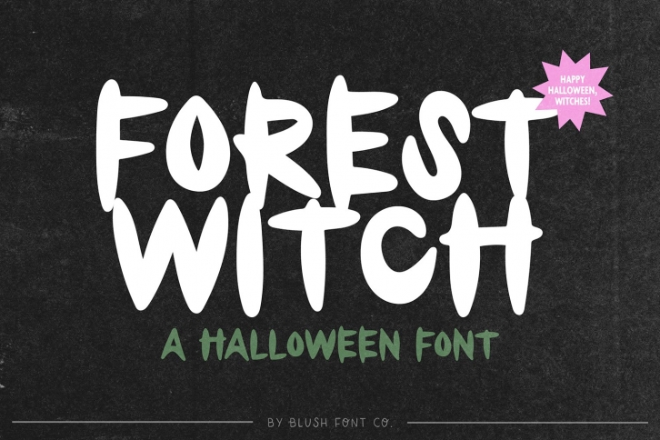 FOREST WITCH Scary Brush Halloween Font Download