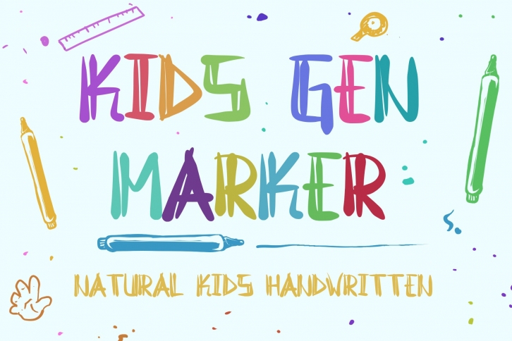 Kids Gen Marker Font Download