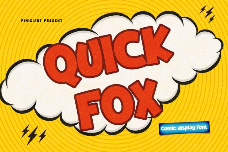Quick Fox - Comic Display Font Font Download
