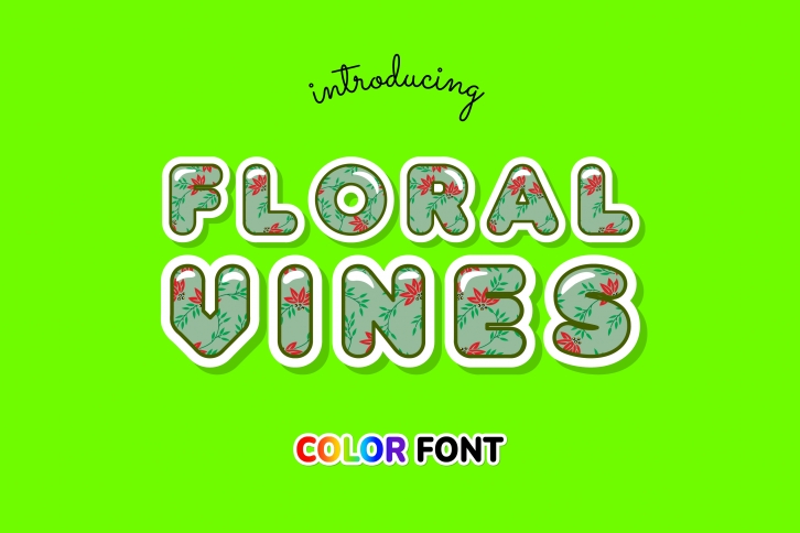 Floral Vines Font Download