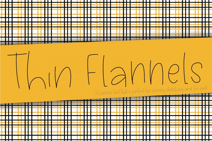 Thin Flannels Font Download