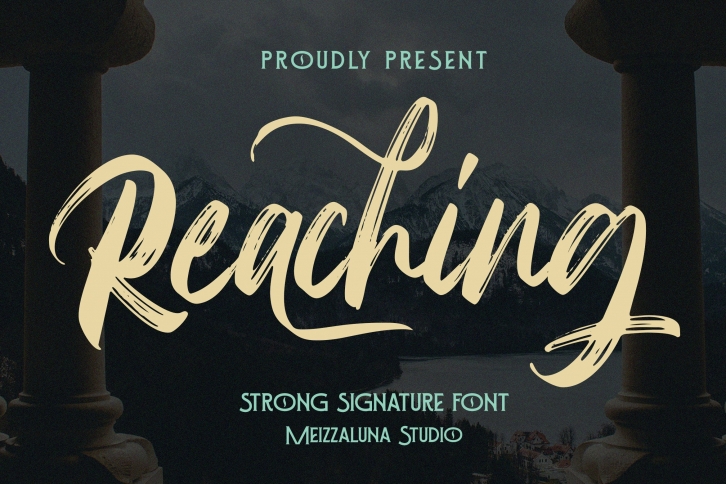 Reaching Font Download