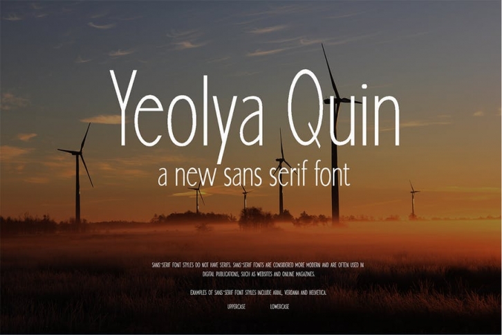Yeolya Quin - Sans Serif Font Font Download
