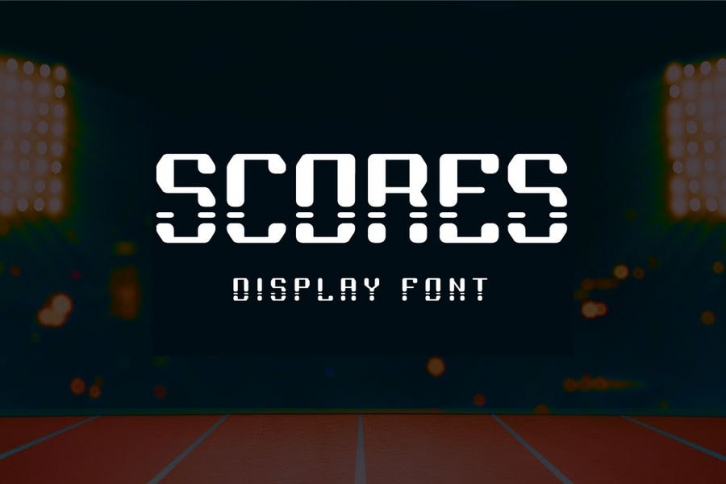 Scores - Display font Font Download