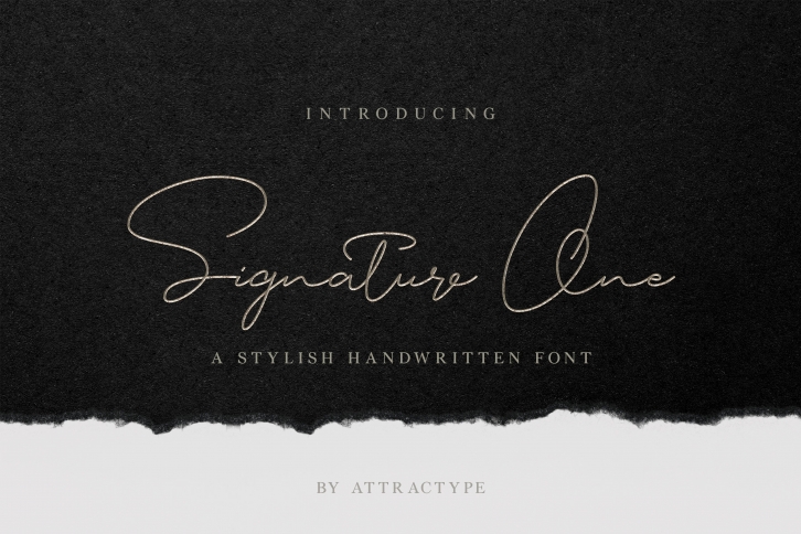 Signature One Font Download