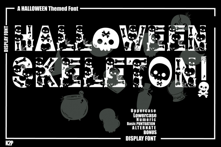 Halloween Skeleton Font Download