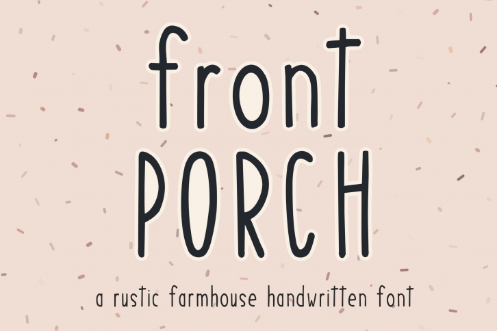 Front Porch- A Handwritten Farmhouse Font Download