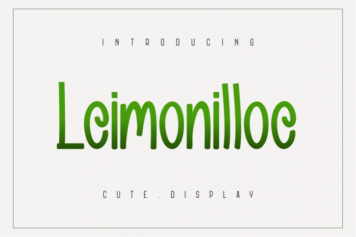 Leimonilloe Font Download