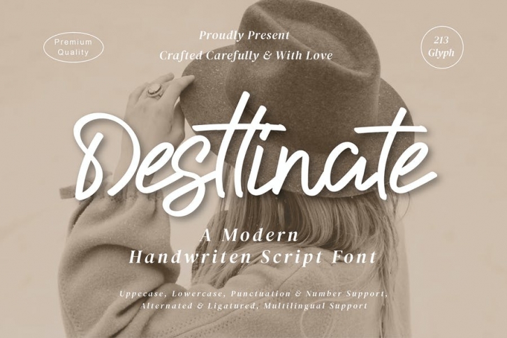 Desttinate - Modern Script fonts Font Download