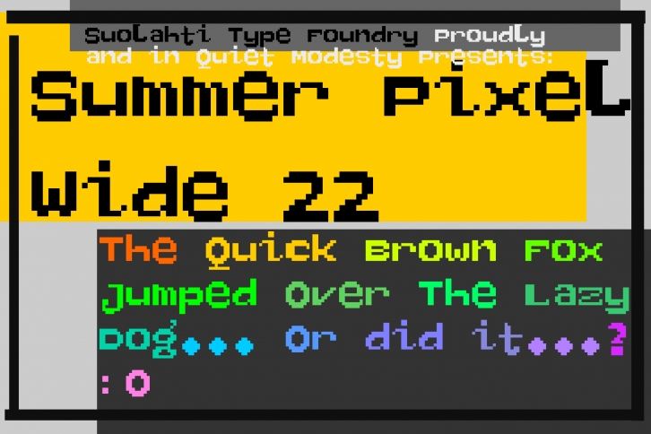 Summer Pixel Wide 22 Font Download