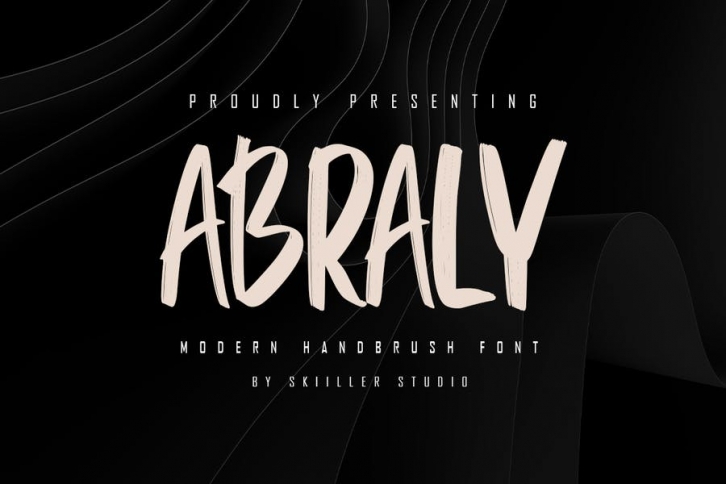 Abraly - Modern Handbrush Font Font Download