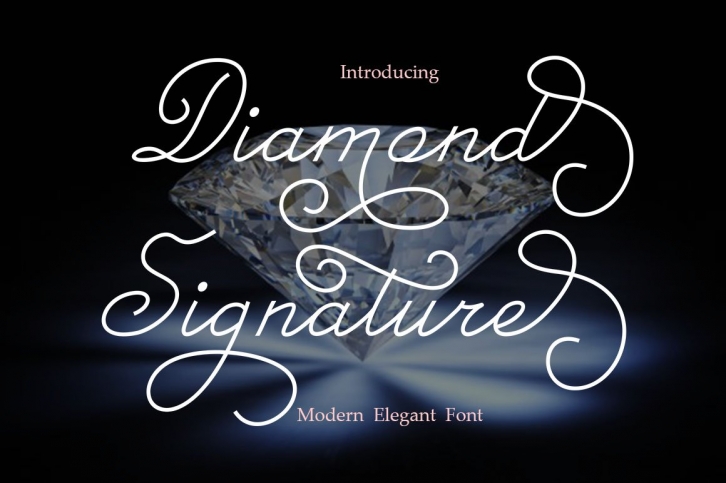 Diamond Signature Font Download