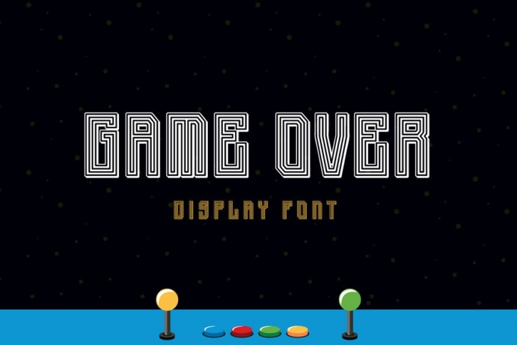 Game Over - Display font Font Download