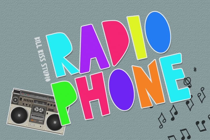 Radio Phone Font Download