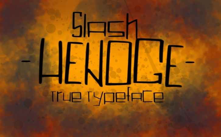 Slash Hendge Font Download