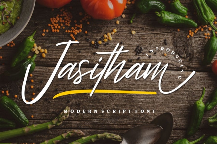 Jasitham | Modern Script Font Font Download