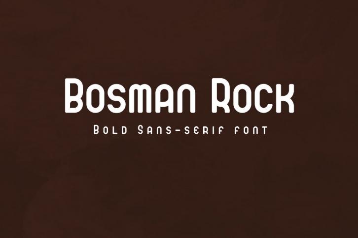 Bosman Rock Font Download