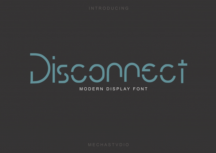 Disconnect Font Download