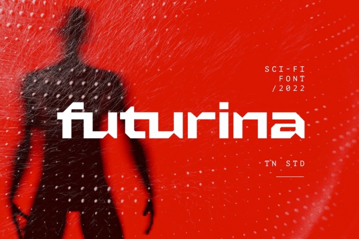 Futurina - Techno Futuristic / Sci-fi Game Font Font Download