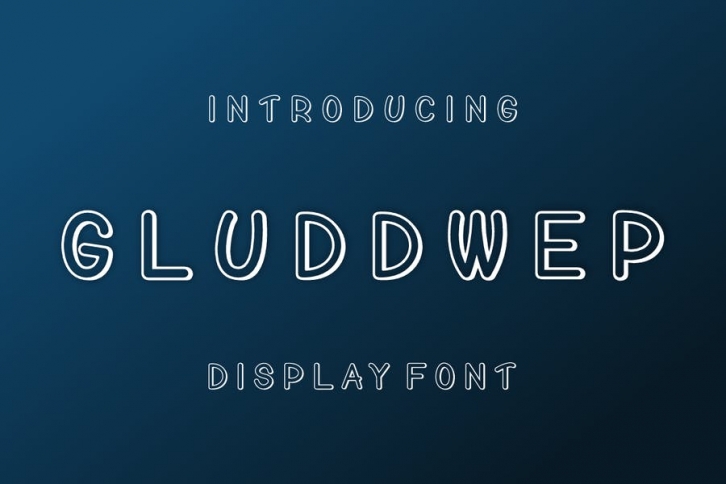 GLUDDWEP Line Font Font Download