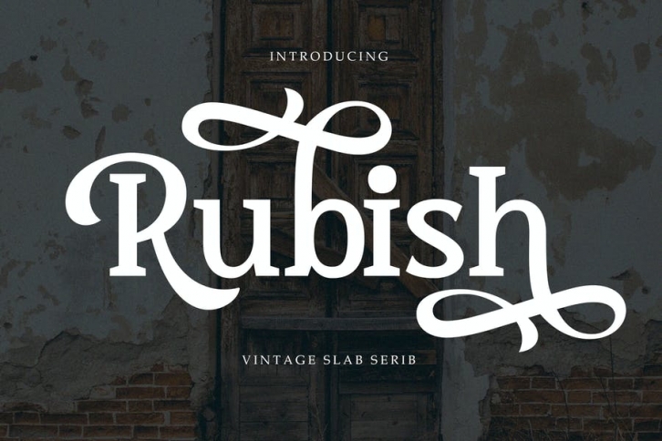 Rubish - A Vintage Serif Font Font Download