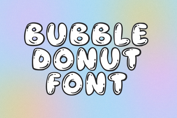 Bubble Donut Font Download