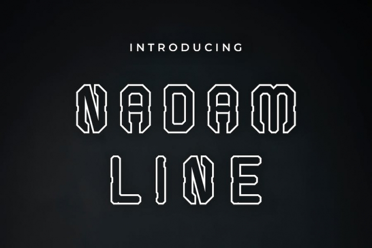 NADAM LINE FONT Font Download
