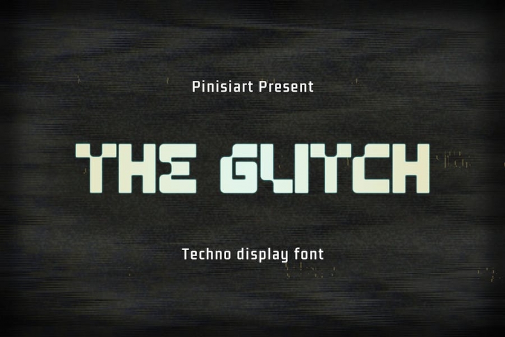 The Glitch - Techno Display Font Font Download