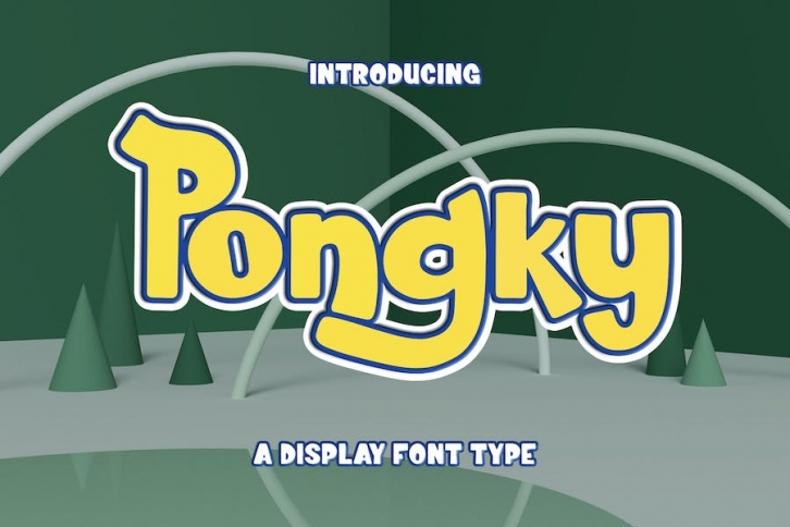 Pongky – Display Font Type Font Download