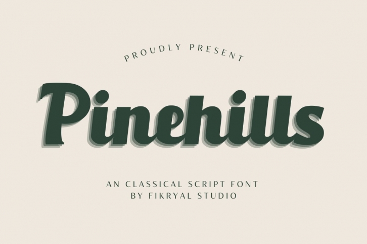 Pinehills An Classical Script Font Download