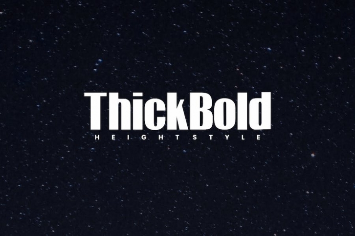 Thick Bold - Sans Serif Font Font Download