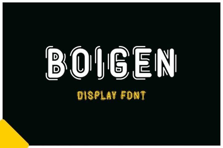 Boigen - Display font Font Download