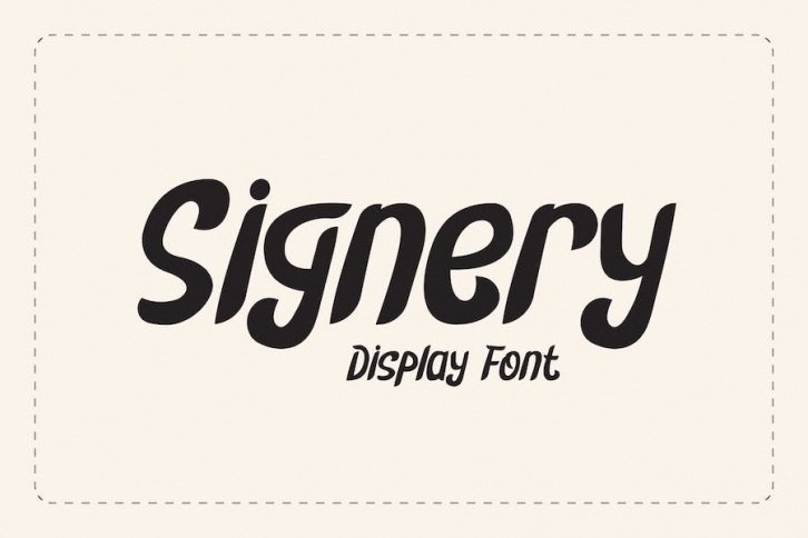Signery – Display Font Font Download