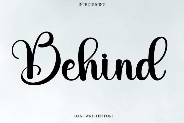 Behind Font Download