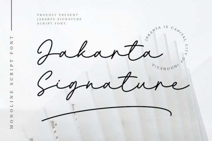 Jakarta Signature Script font - ALD Font Download
