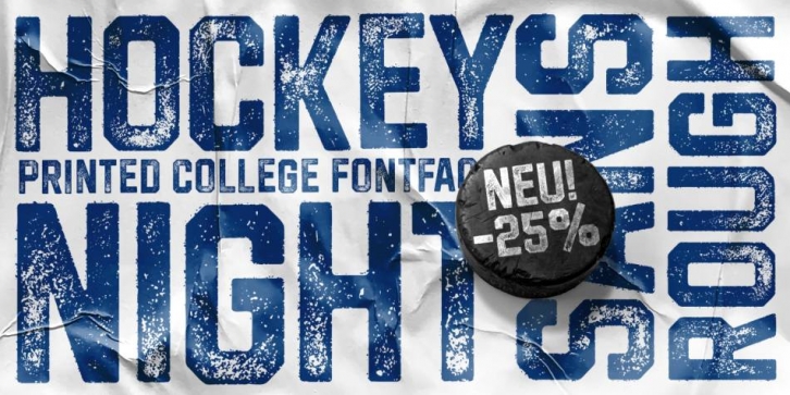 Hockeynight Sans Rough Font Download