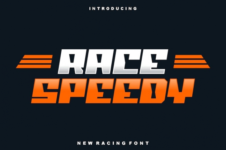 Race Speedy Font Font Download