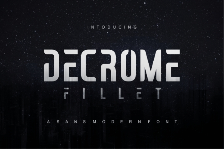 Decrome Fillet Font Download