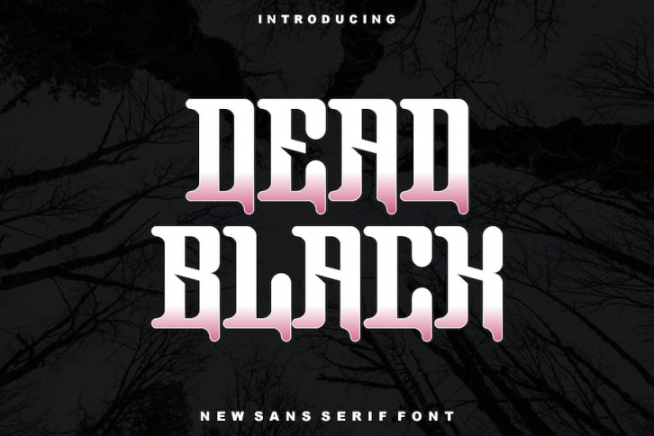 Dead Black Font Font Download